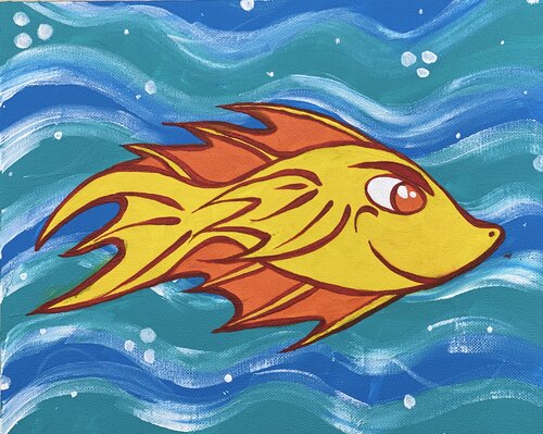 Yellow Fish Instructions and Stencil Kit