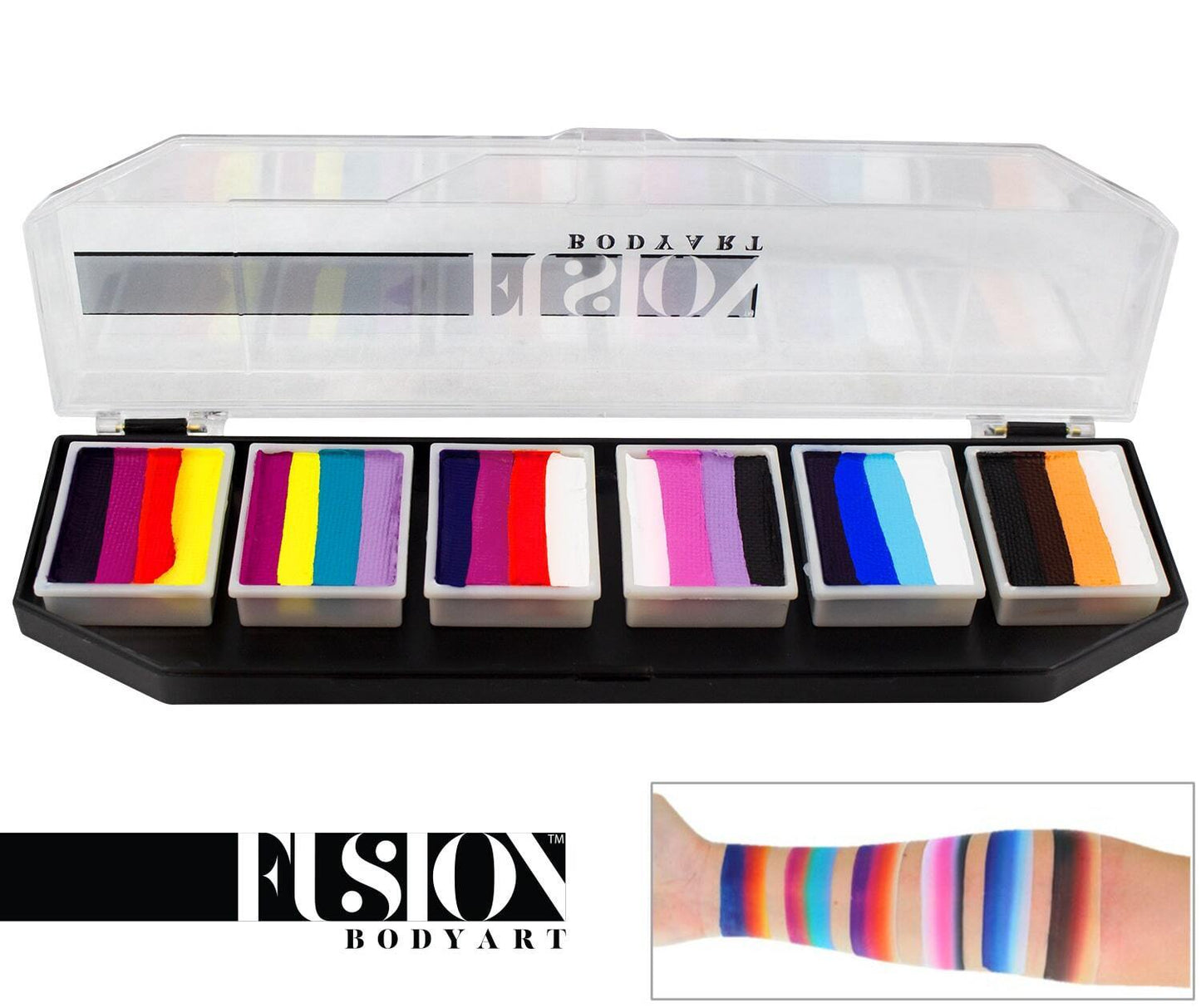 Fusion Face Painting Palette – Rainbow Splash