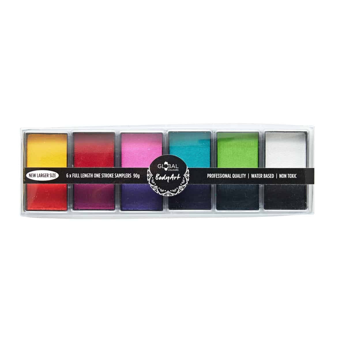 All You Need Mini – 12 Colour Half Length Face & BodyArt Palette Sampler 6x 15g