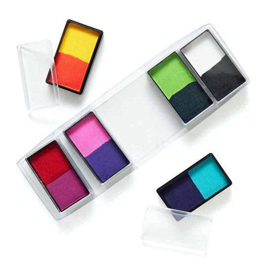 All You Need Mini – 12 Colour Half Length Face & BodyArt Palette Sampler 6x 15g
