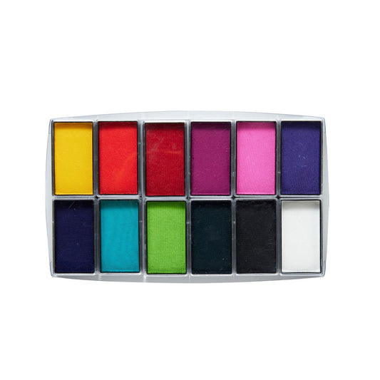 All You Need – 12 Colour Full Length Face & BodyArt Palette Sampler 12x 15g