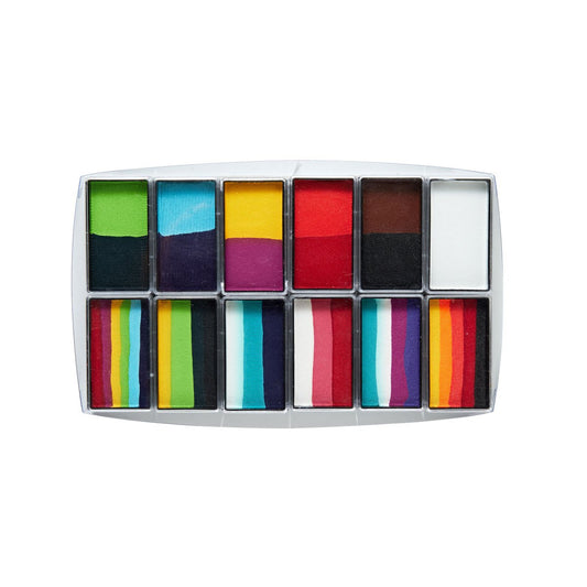 Carnival – Multi One Strokes + Colours Face & BodyArt Palette Sampler 12x 15g