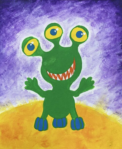 Monster Instructions and Stencil Kit