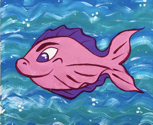 Pink Fish Instructions and Stencil Kit