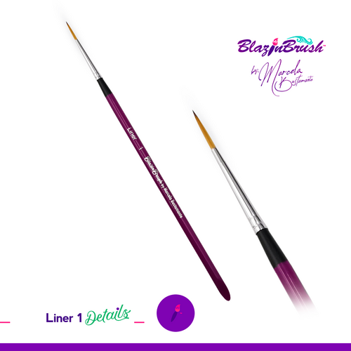 Blazin Face Painting Brush by Marcela Bustamante | DETAILS COLLECTION - Round 10/0