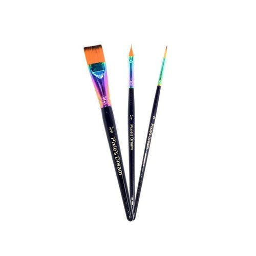 Pixie's Dream Rainbow Face Paint Brush Set 3PK
