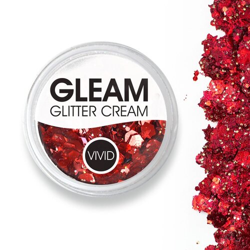 VIVID Glitter | GLEAM Glitter Cream | Cardinal 7.5g Jar
