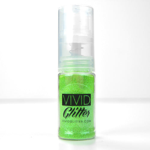 VIVID Glitter | Fine Mist Glitter Spray Pump | Lime Zest