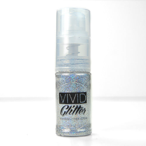 VIVID Glitter | Fine Mist Glitter Spray Pump | Silver Hologram