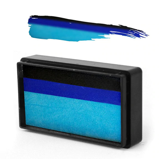 Silly Farm Arty Brush Cake - Susy Amaro's EZ Shimmer Collection "Sapphire Blue"