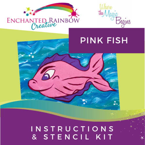 Pink Fish Instructions and Stencil Kit
