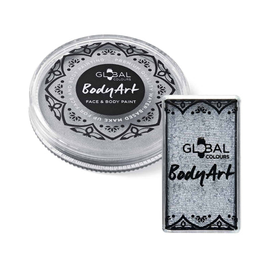 Metallic Silver – Face & BodyArt Cake Paint