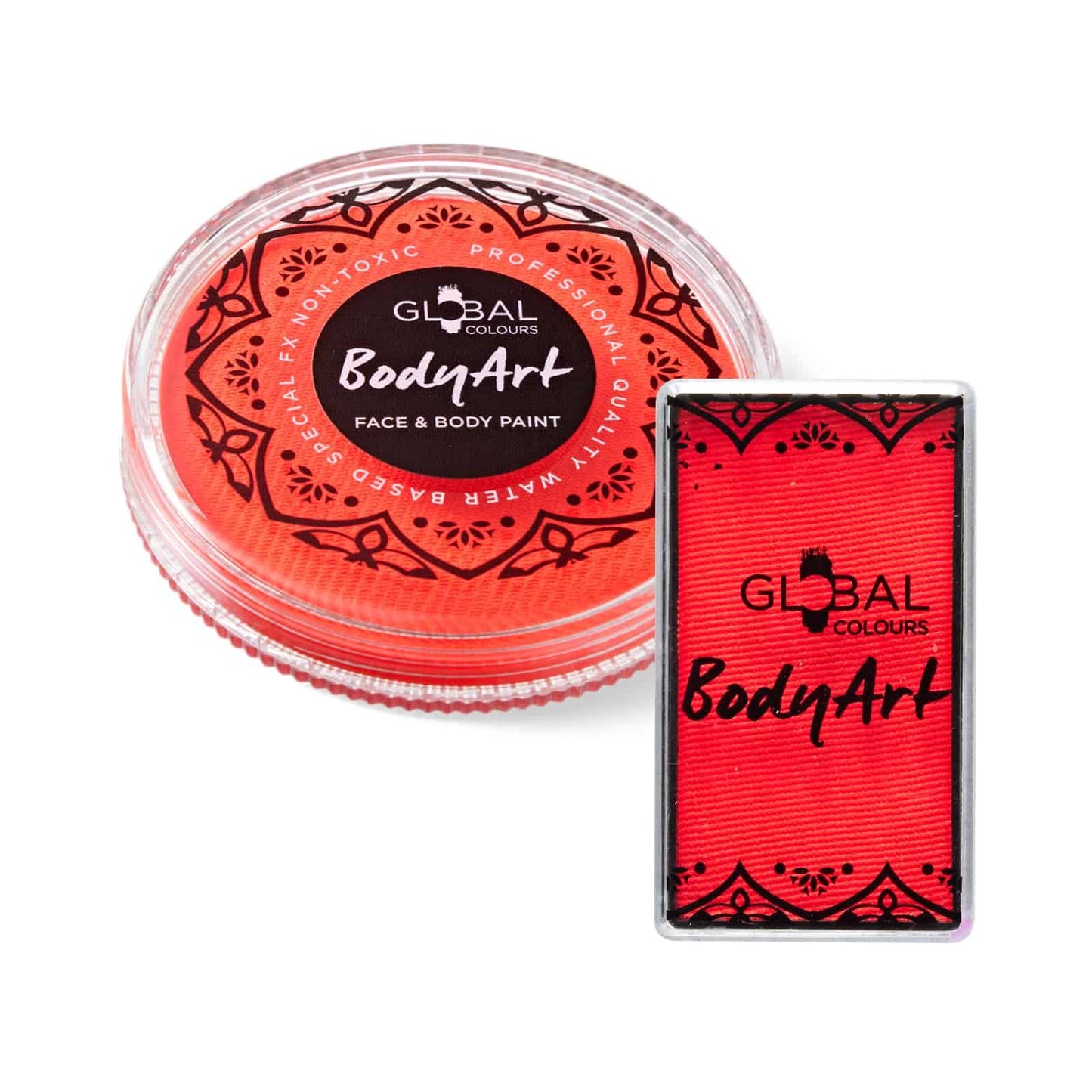 Neon Coral Red – UV BodyArt Cake Paint