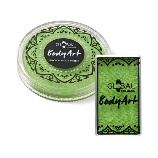 Pearl Lime Green – Face & BodyArt Cake Paint (New Shade)