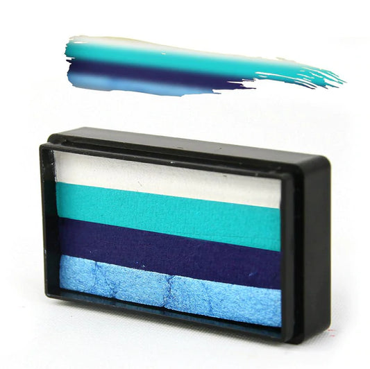Silly Farm Arty Brush Cake - Blue Tattoo Rose