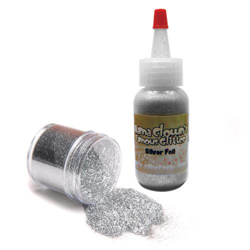 Silly Farm Mama Clown Loose Glitter - Silver Rainbow