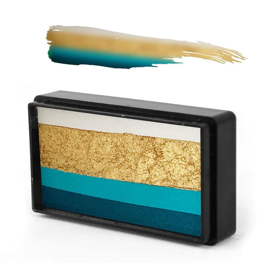 Silly Farm Arty Brush Cake - Susy Amaro's Golden Collection "Golden Royal Sea"