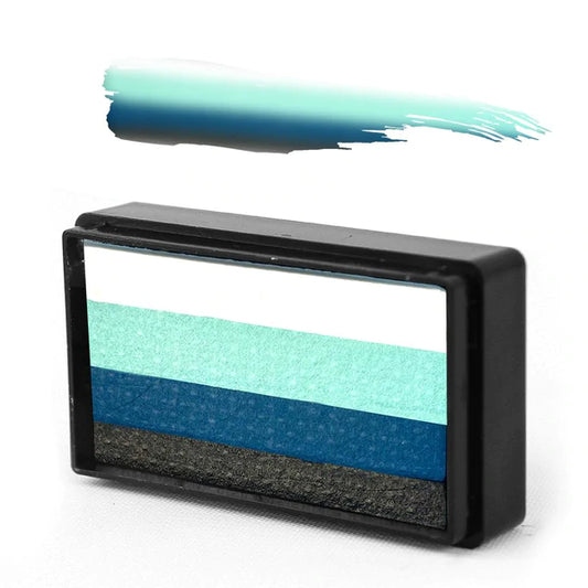 Silly Farm Arty Brush Cake - Susy Amaro's Ombre Collection "Teal Marina"